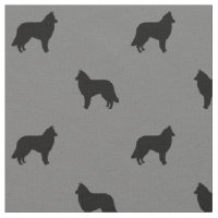 Belgian Tervuren Dog Silhouettes Black and Grey