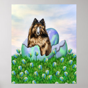 Belgian Tervuren Easter Poster