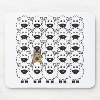 Belgian Tervuren in the Sheep Mouse Pad