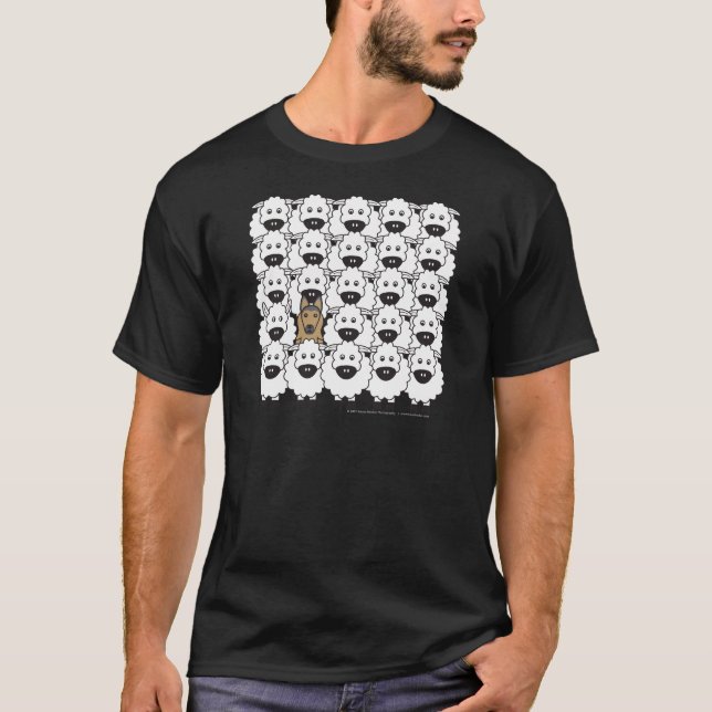Belgian Tervuren in the Sheep T-Shirt (Front)