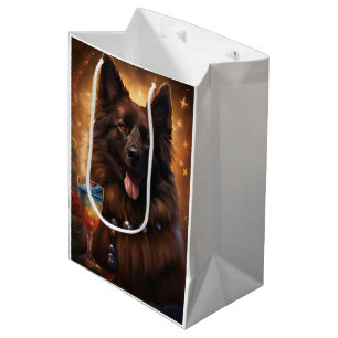 Belgian Tervuren New Year Medium Gift Bag