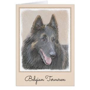 Belgian Tervuren Painting - Cute Original Dog Art