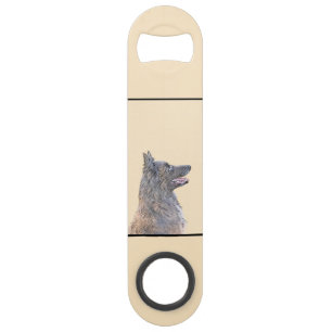 Belgian Tervuren Painting - Cute Original Dog Art Bar Key