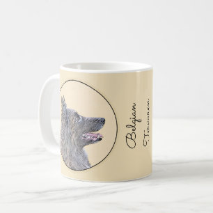 Belgian Tervuren Painting - Cute Original Dog Art Coffee Mug