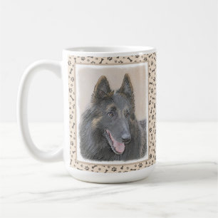 Belgian Tervuren Painting - Cute Original Dog Art Coffee Mug