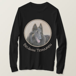 Belgian Tervuren Painting - Cute Original Dog Art T-Shirt