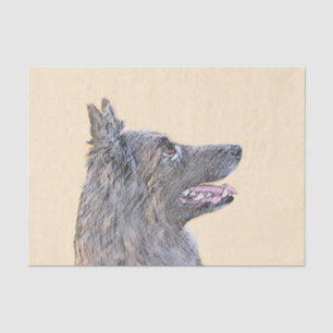Belgian Tervuren Painting - Cute Original Dog Art Tissue Paper