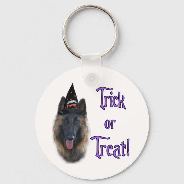 Belgian Tervuren Trick Keychain (Front)