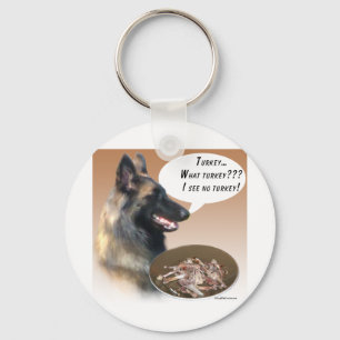 Belgian Tervuren Turkey Keychain