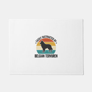 Belgian Tervuren Vintage Dog Lover Shirt Design_1 Doormat