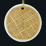 Belgian Waffle Diner Brunch Food Restaurant Chef Ceramic Ornament<br><div class="desc">Ornament features an original marker illustration of a delicious diner style Belgian waffle.

This breakfast food design is also available on other products. Don't see what you're looking for? Need help with customization? Contact Rebecca to have something designed just for you.</div>