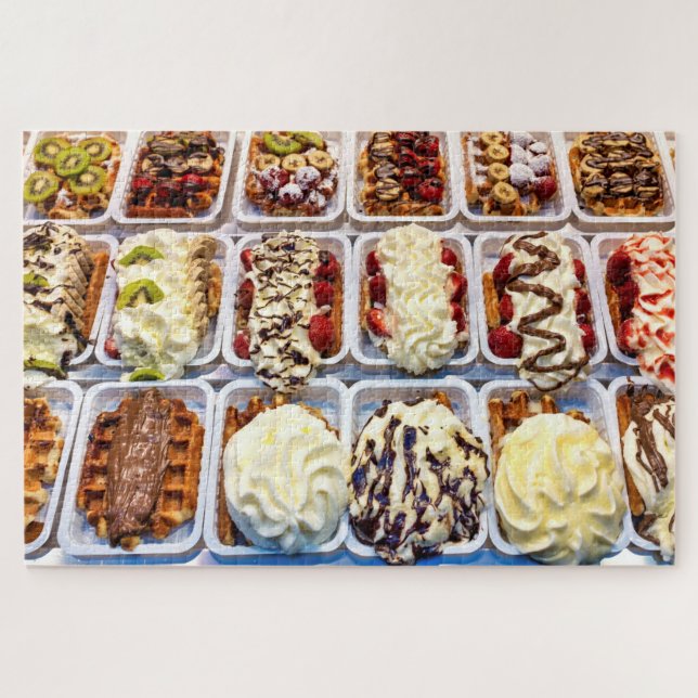Belgian waffle jigsaw puzzle (Horizontal)