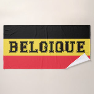 Belgique/Belgium Flag Bath Towel