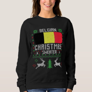 Belgique Drapeau Belge Sweat de Noël