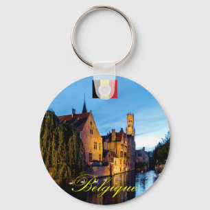 Belgique Medieval Bruges - Pro Photo Keychain