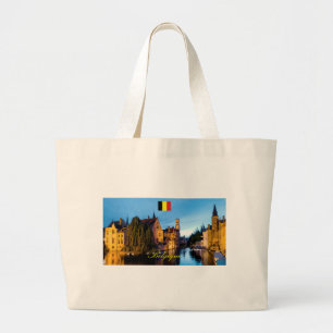 Belgique Medieval Bruges - Pro Photo Large Tote Bag