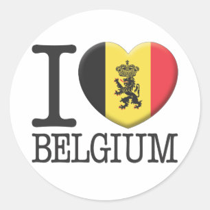 Belgium2 Classic Round Sticker