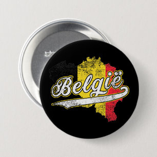 Belgium 3 inch round button