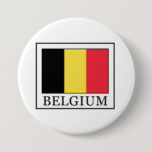Belgium 3 Inch Round Button