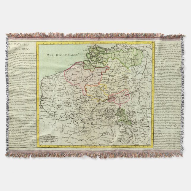 Belgium 3 throw blanket (Front)