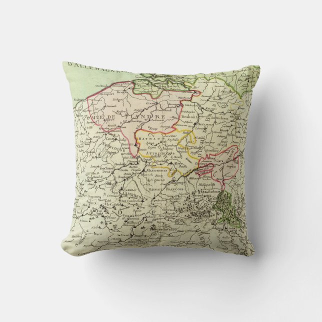 Belgium 3 throw pillow (Front)