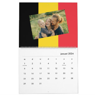 Belgium   Add Your Photo Belgian Flag 2026 Calendar