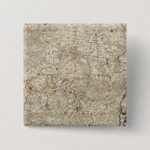 Belgium and Netherlands 2 Inch Square Button