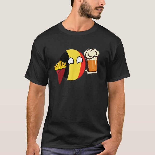 Belgium Ball Cute Flag T-Shirt (Front)