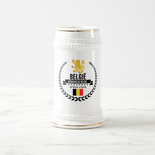 Belgium Beer Stein (Center)