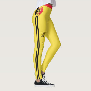 Belgium & Belgian Flag fashion, travel/sport fan L Leggings