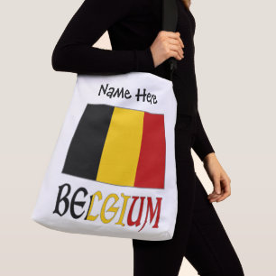 Belgium Belgian Flag Personalized Crossbody Bag