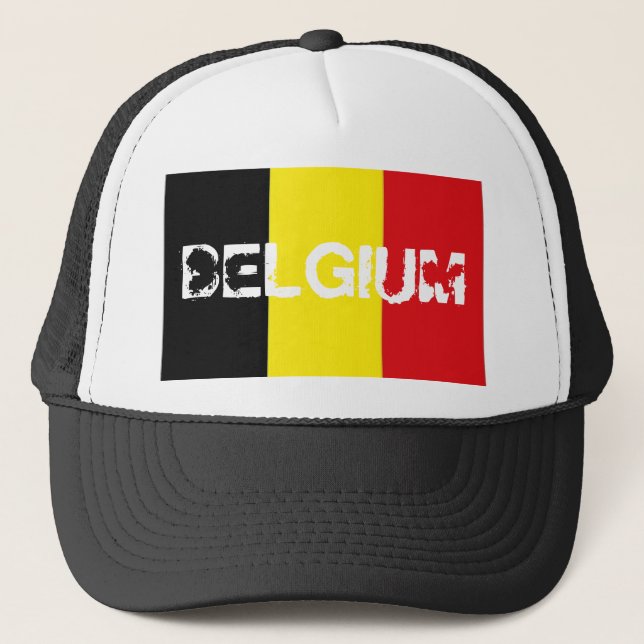 Belgium belgian flag souvenir hat (Front)