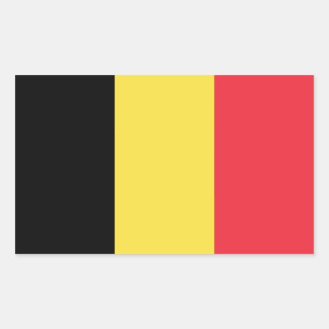 Belgium/Belgian Flag Sticker (Front)