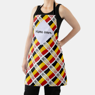 Belgium Belgian Flag Tiled Personalized Apron