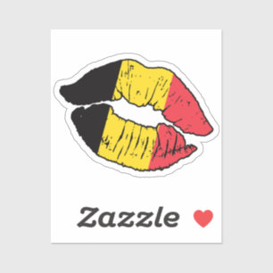 Belgium Belgian Lipstick Love Flag