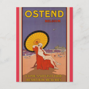 Belgium Belgian Vintage Travel Poster Postcard