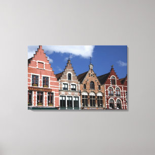 Belgium, Brugge (aka Brug or Bruge). UNESCO 2 Canvas Print