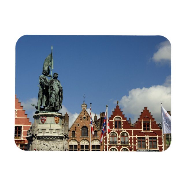 Belgium, Brugge (aka Brug or Bruge). UNESCO Magnet (Horizontal)