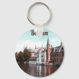 Belgium Brussels Canal Keychain
