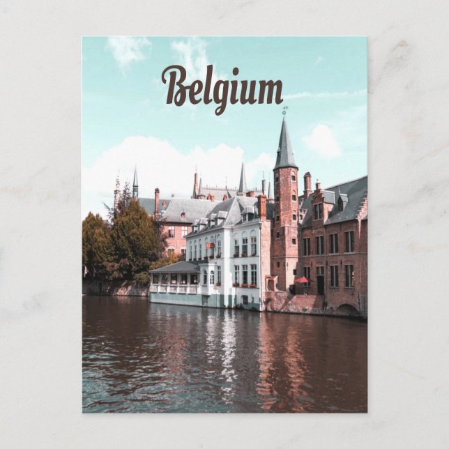 Belgium Brussels Canal Postcard (Front)