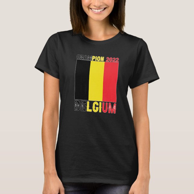Belgium Champion Belgium Soccer Fan  2022 T-Shirt (Front)