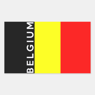belgium country flag text name sticker