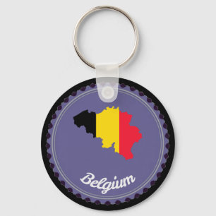 Belgium country keychain