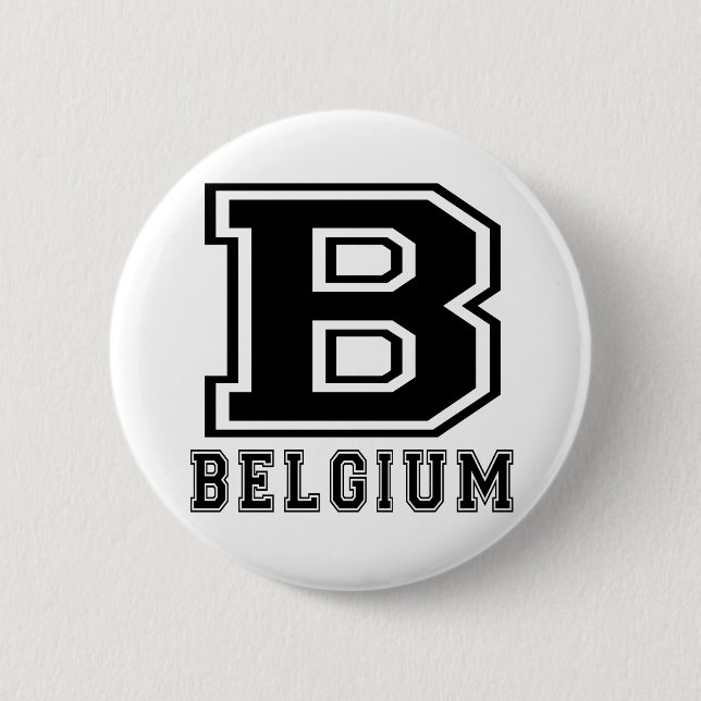 Belgium Designs 2 Inch Round Button (Front)