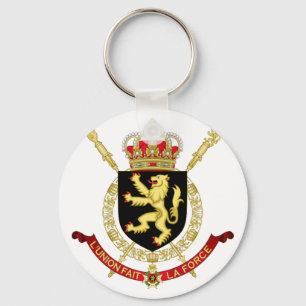belgium emblem keychain