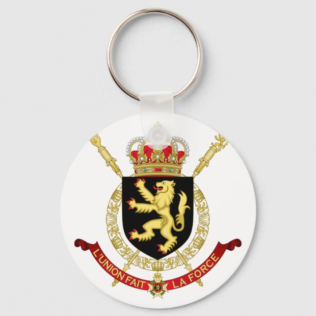 belgium emblem keychain (Front)