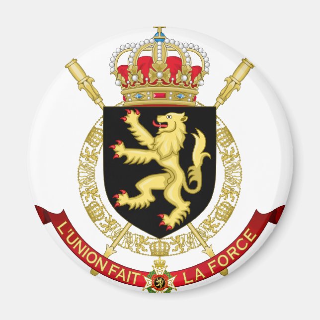 belgium emblem magnet (Front)