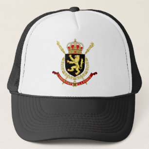 belgium emblem trucker hat