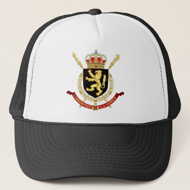 belgium emblem trucker hat (Front)