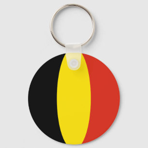Belgium Fisheye Flag Keychain